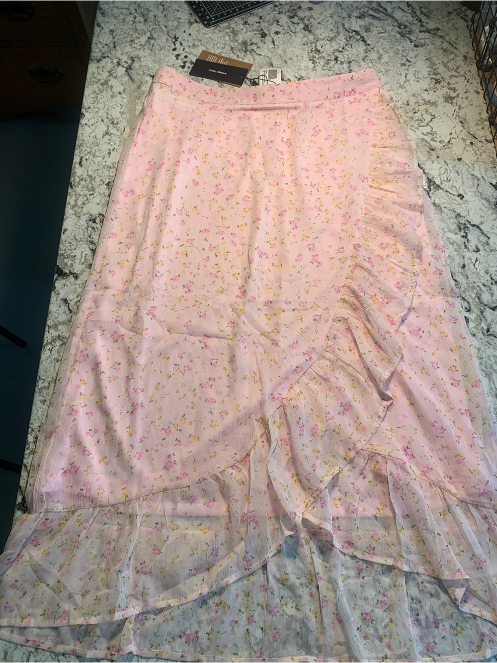 Veto Moda - Pink-A-Boo/ Aura A-Line skirt, (with tags), Large